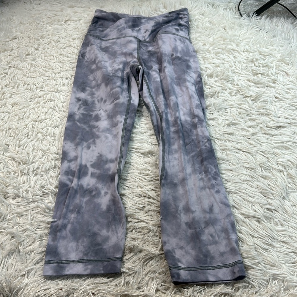 Lululemon Align Crop 21" *Cross Waist Diamond Dye Stargaze Pitch Grey